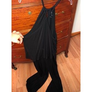 A black romper, flattering on all body types!